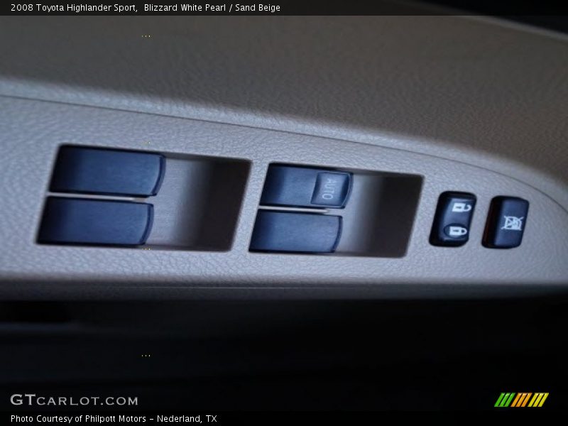 Blizzard White Pearl / Sand Beige 2008 Toyota Highlander Sport