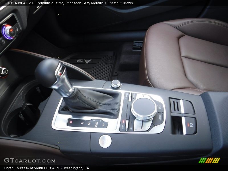 Monsoon Gray Metallic / Chestnut Brown 2016 Audi A3 2.0 Premium quattro
