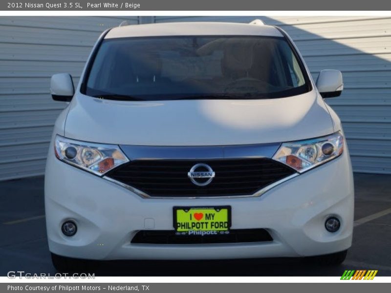 Pearl White / Beige 2012 Nissan Quest 3.5 SL