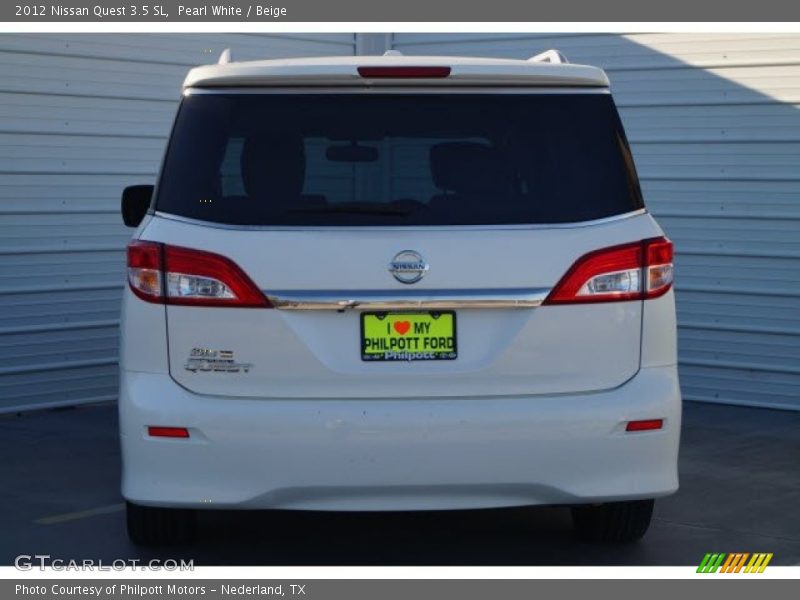 Pearl White / Beige 2012 Nissan Quest 3.5 SL