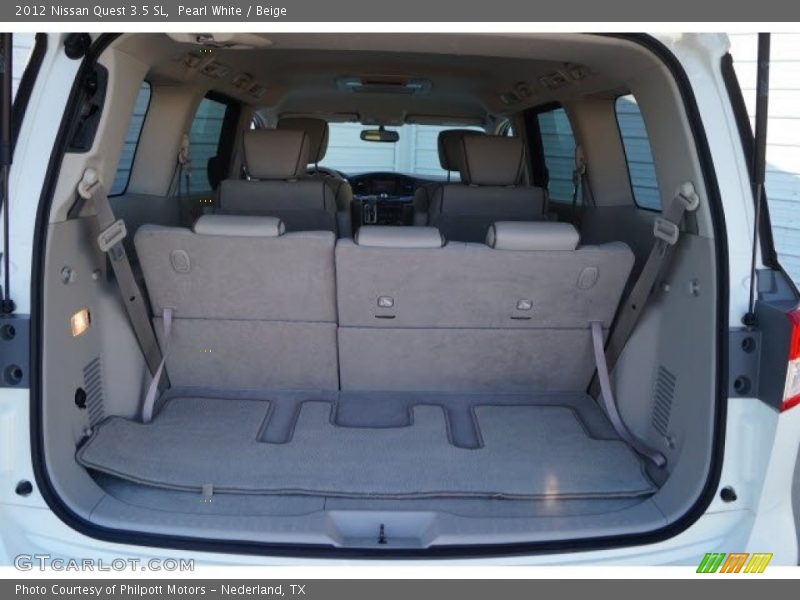 Pearl White / Beige 2012 Nissan Quest 3.5 SL
