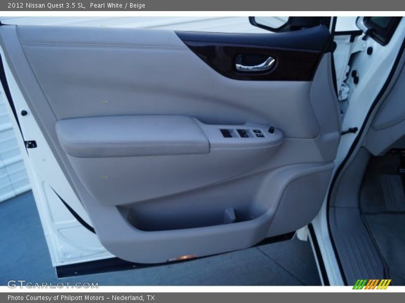 Pearl White / Beige 2012 Nissan Quest 3.5 SL