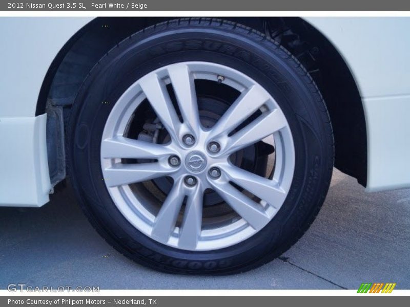 Pearl White / Beige 2012 Nissan Quest 3.5 SL
