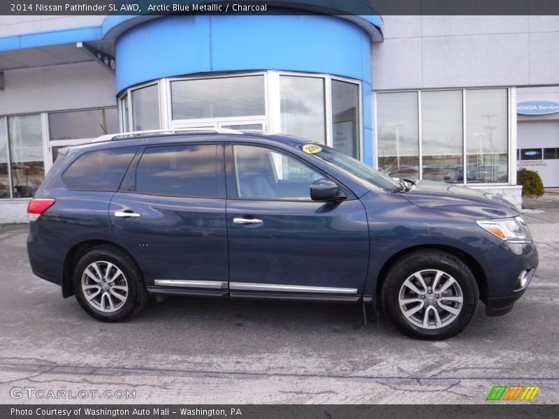 Arctic Blue Metallic / Charcoal 2014 Nissan Pathfinder SL AWD