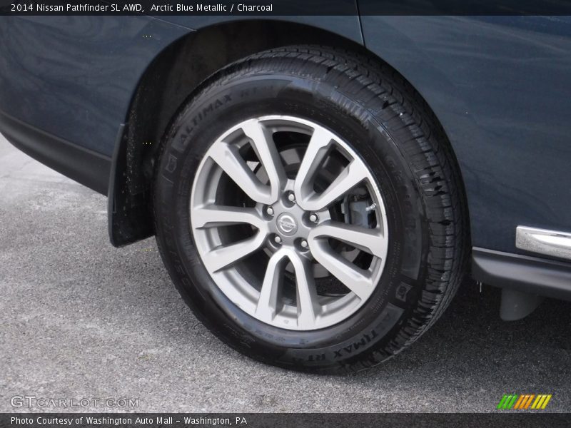 Arctic Blue Metallic / Charcoal 2014 Nissan Pathfinder SL AWD