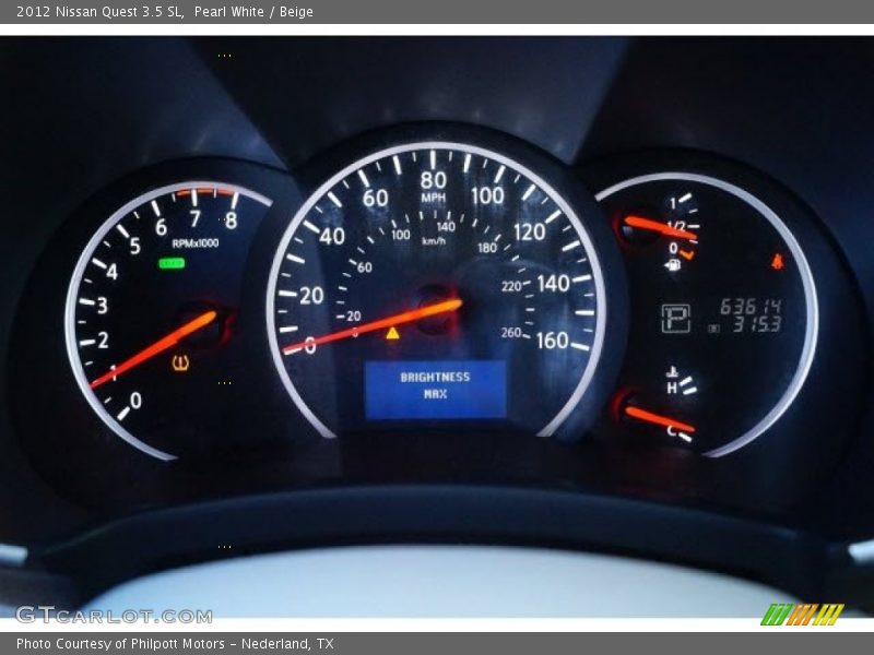 Pearl White / Beige 2012 Nissan Quest 3.5 SL