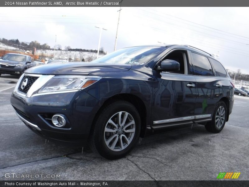 Arctic Blue Metallic / Charcoal 2014 Nissan Pathfinder SL AWD