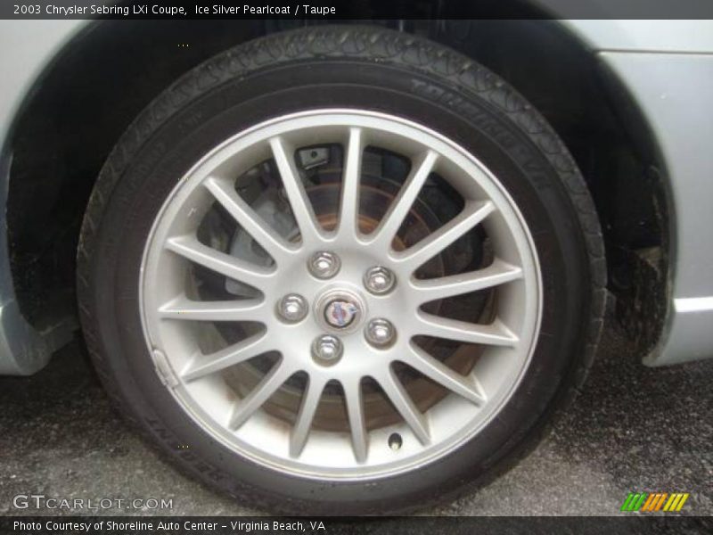 Ice Silver Pearlcoat / Taupe 2003 Chrysler Sebring LXi Coupe