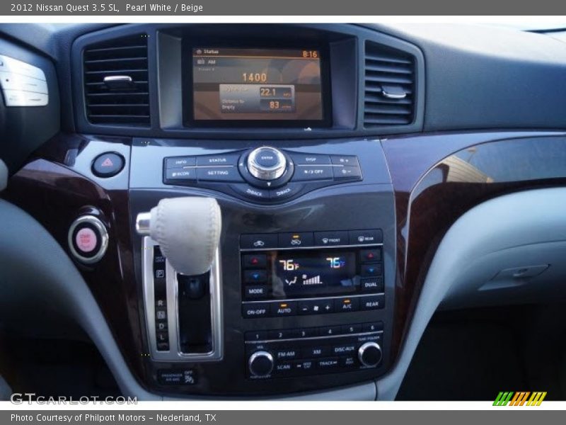 Pearl White / Beige 2012 Nissan Quest 3.5 SL
