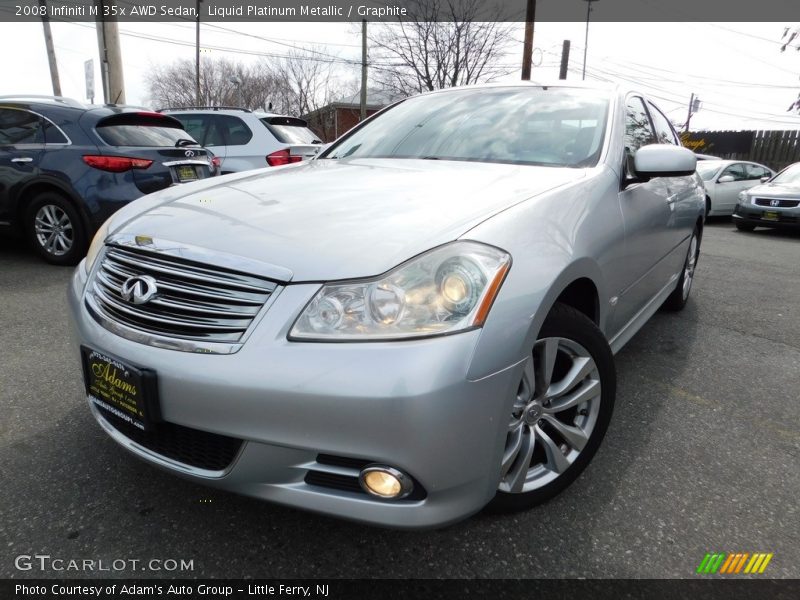 Liquid Platinum Metallic / Graphite 2008 Infiniti M 35x AWD Sedan