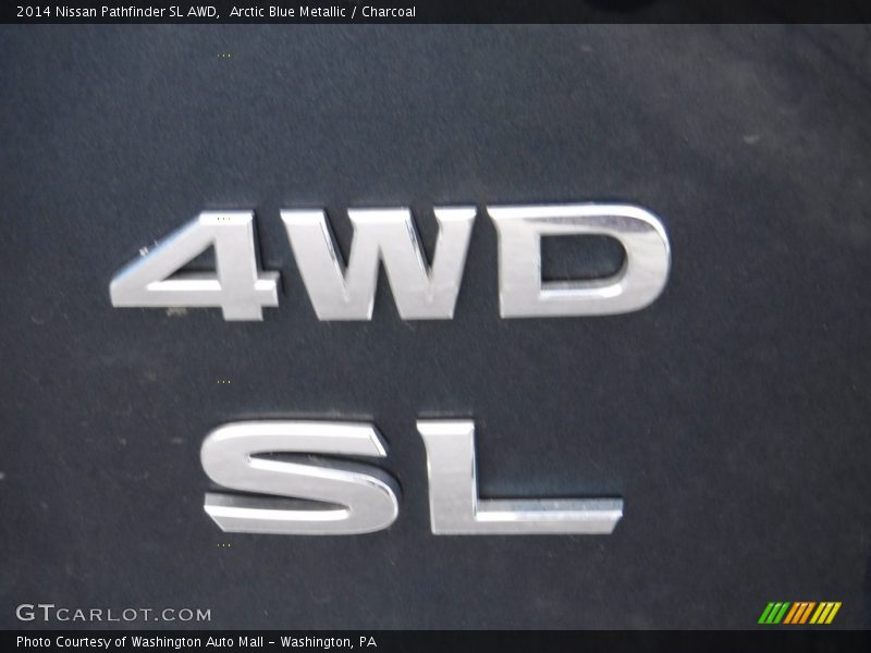 Arctic Blue Metallic / Charcoal 2014 Nissan Pathfinder SL AWD