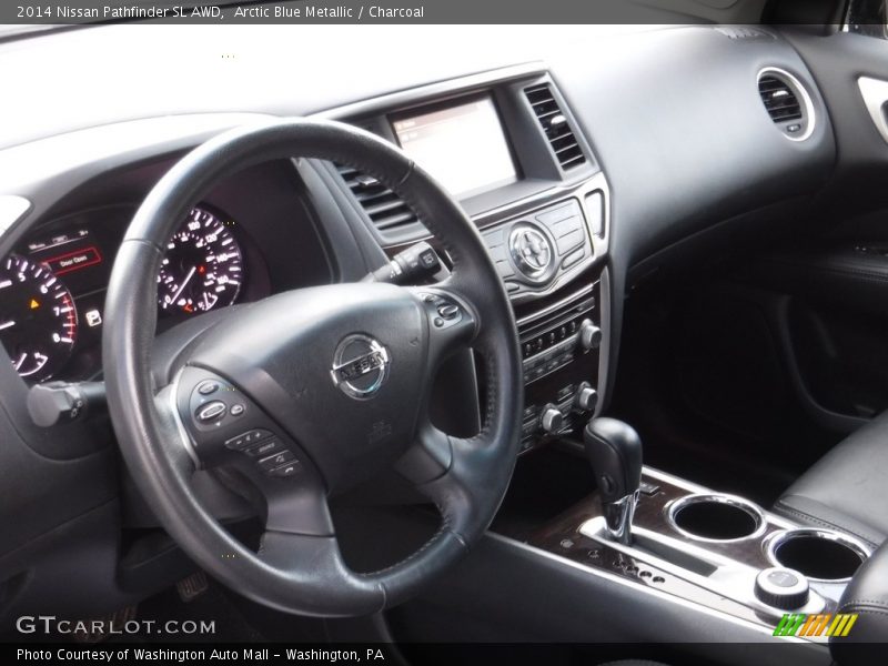 Arctic Blue Metallic / Charcoal 2014 Nissan Pathfinder SL AWD