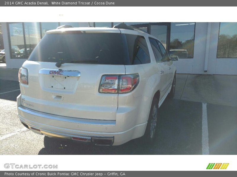 White Diamond Tricoat / Cocoa Dune 2014 GMC Acadia Denali