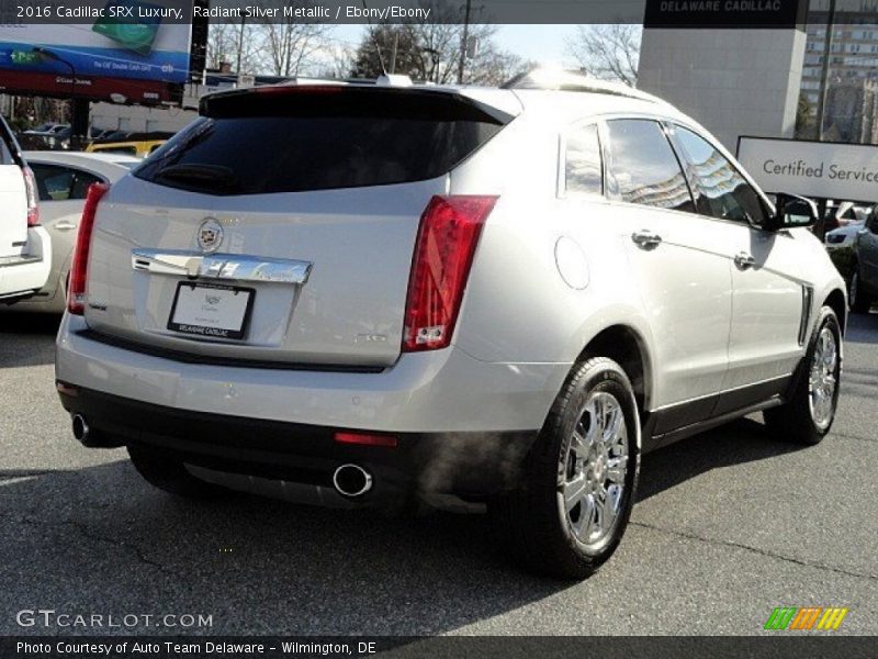 Radiant Silver Metallic / Ebony/Ebony 2016 Cadillac SRX Luxury