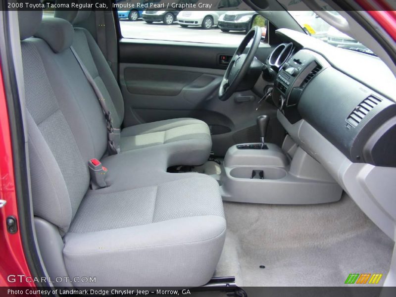 Impulse Red Pearl / Graphite Gray 2008 Toyota Tacoma Regular Cab
