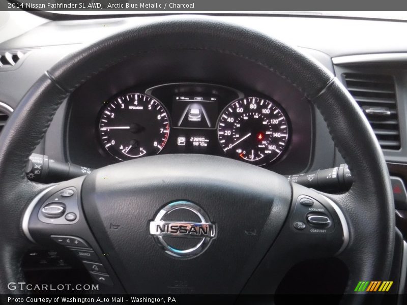 Arctic Blue Metallic / Charcoal 2014 Nissan Pathfinder SL AWD