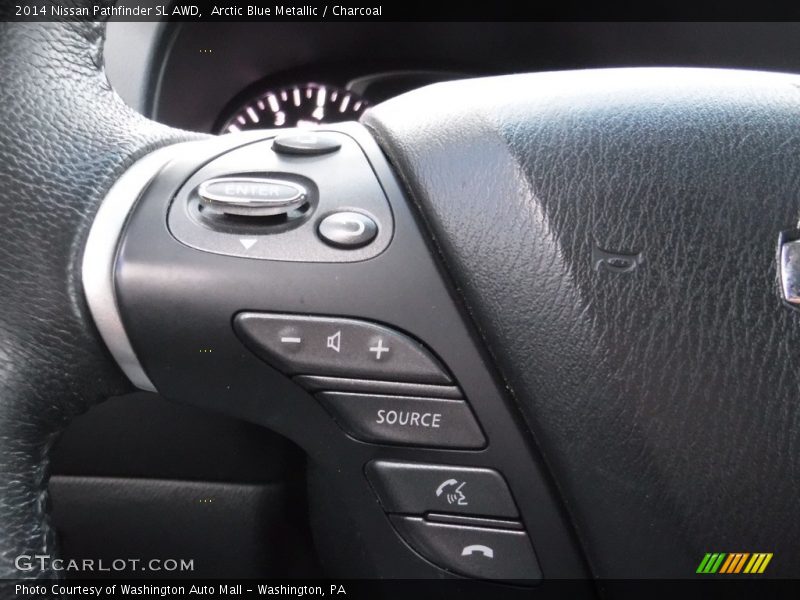 Arctic Blue Metallic / Charcoal 2014 Nissan Pathfinder SL AWD