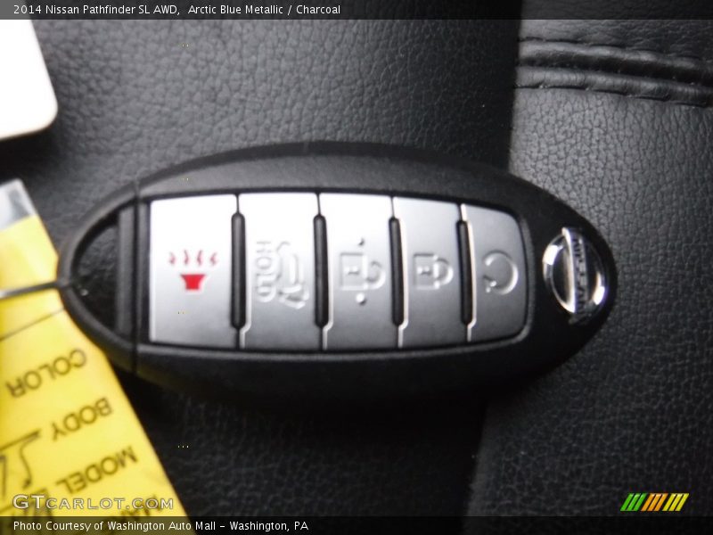 Arctic Blue Metallic / Charcoal 2014 Nissan Pathfinder SL AWD