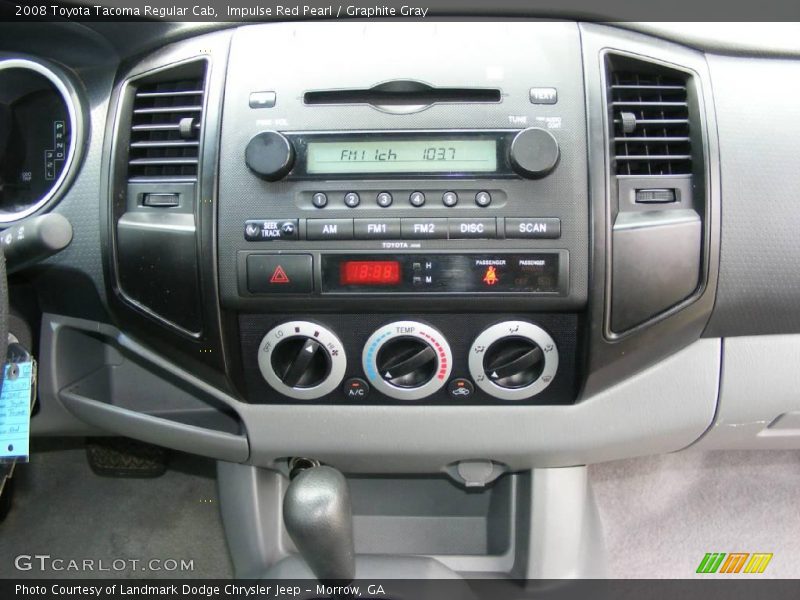Impulse Red Pearl / Graphite Gray 2008 Toyota Tacoma Regular Cab