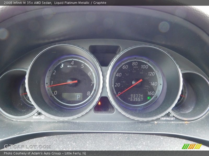 Liquid Platinum Metallic / Graphite 2008 Infiniti M 35x AWD Sedan