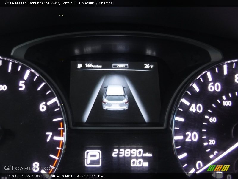 Arctic Blue Metallic / Charcoal 2014 Nissan Pathfinder SL AWD