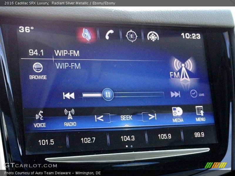 Radiant Silver Metallic / Ebony/Ebony 2016 Cadillac SRX Luxury