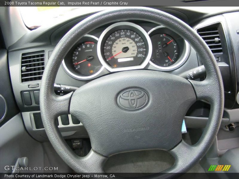 Impulse Red Pearl / Graphite Gray 2008 Toyota Tacoma Regular Cab