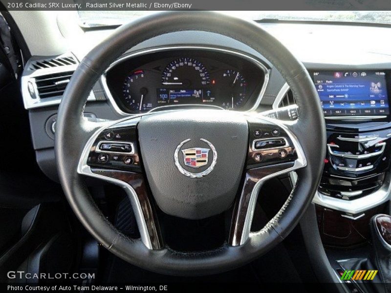 Radiant Silver Metallic / Ebony/Ebony 2016 Cadillac SRX Luxury