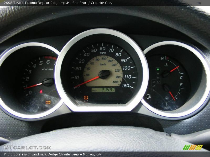 Impulse Red Pearl / Graphite Gray 2008 Toyota Tacoma Regular Cab