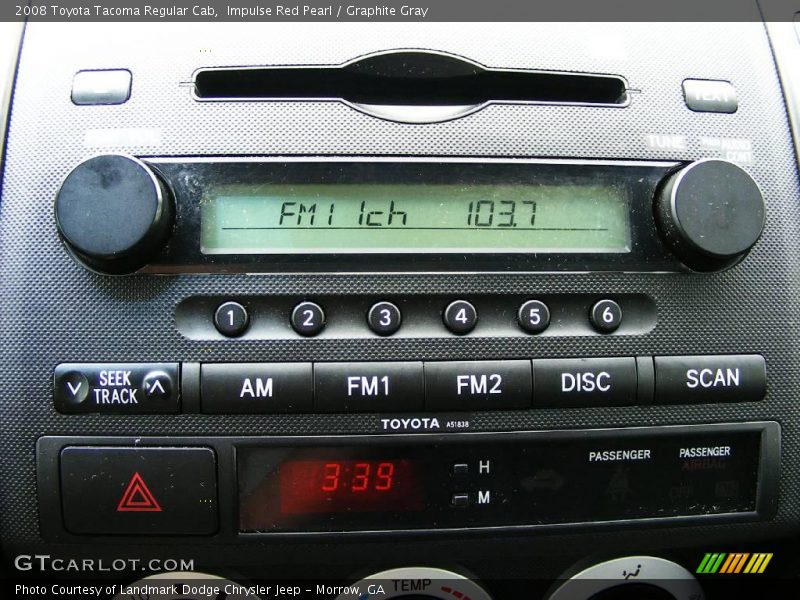 Impulse Red Pearl / Graphite Gray 2008 Toyota Tacoma Regular Cab