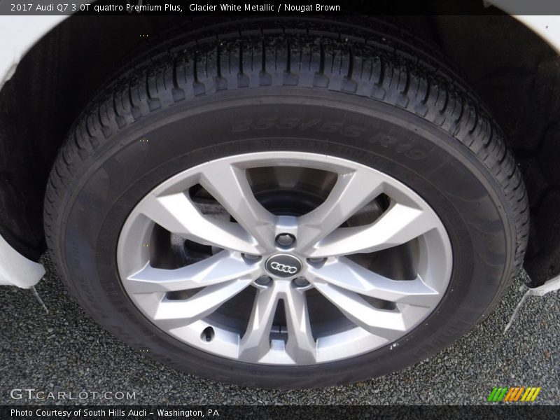 Glacier White Metallic / Nougat Brown 2017 Audi Q7 3.0T quattro Premium Plus