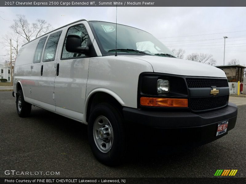 Summit White / Medium Pewter 2017 Chevrolet Express 2500 Cargo Extended WT