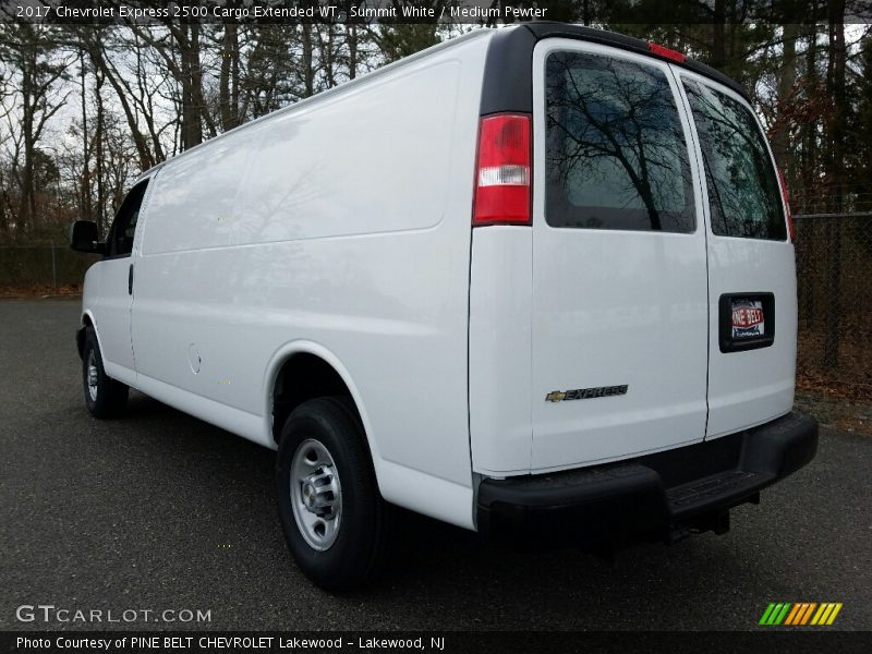 Summit White / Medium Pewter 2017 Chevrolet Express 2500 Cargo Extended WT