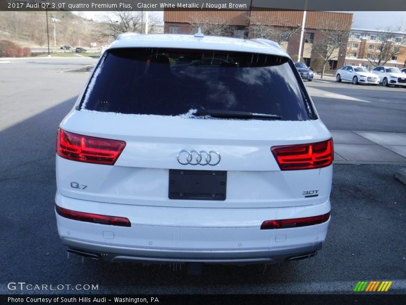 Glacier White Metallic / Nougat Brown 2017 Audi Q7 3.0T quattro Premium Plus