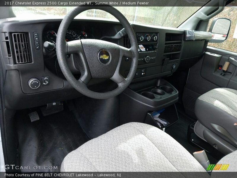 Summit White / Medium Pewter 2017 Chevrolet Express 2500 Cargo Extended WT
