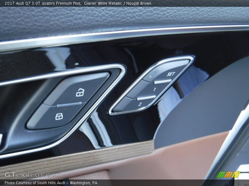 Glacier White Metallic / Nougat Brown 2017 Audi Q7 3.0T quattro Premium Plus