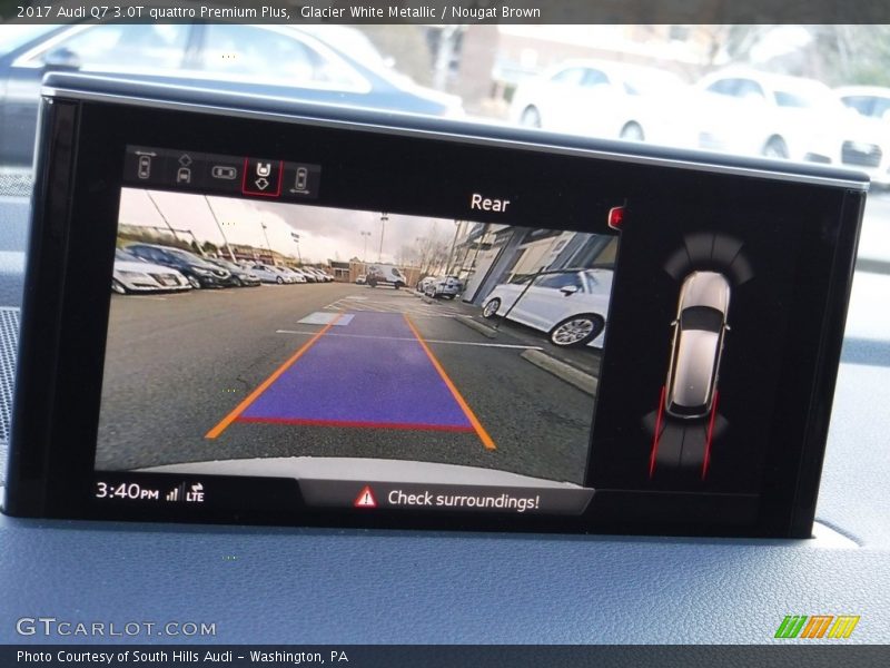 Glacier White Metallic / Nougat Brown 2017 Audi Q7 3.0T quattro Premium Plus