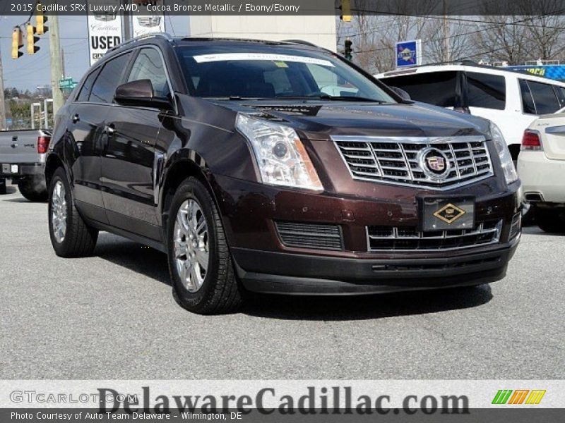 Cocoa Bronze Metallic / Ebony/Ebony 2015 Cadillac SRX Luxury AWD