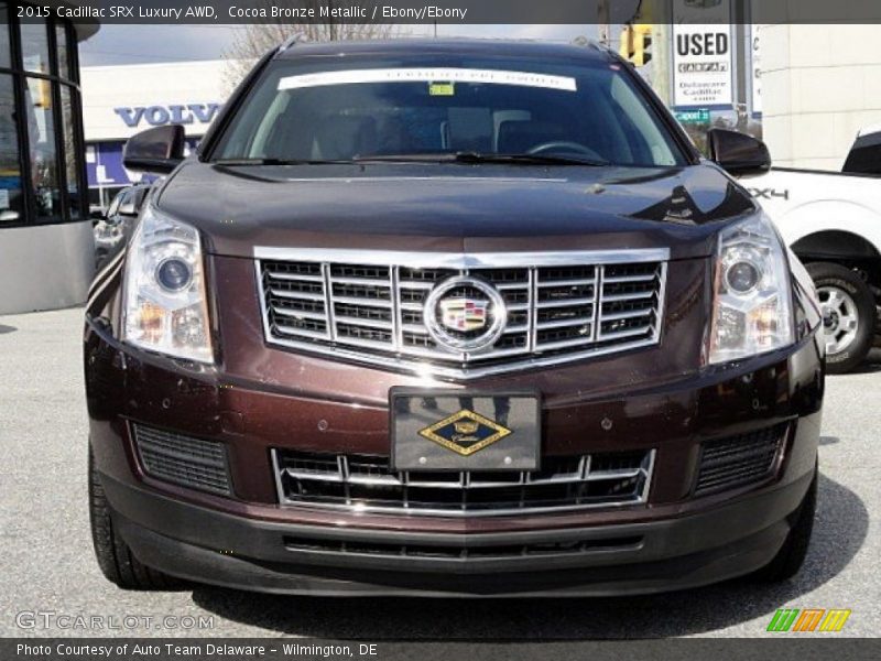 Cocoa Bronze Metallic / Ebony/Ebony 2015 Cadillac SRX Luxury AWD