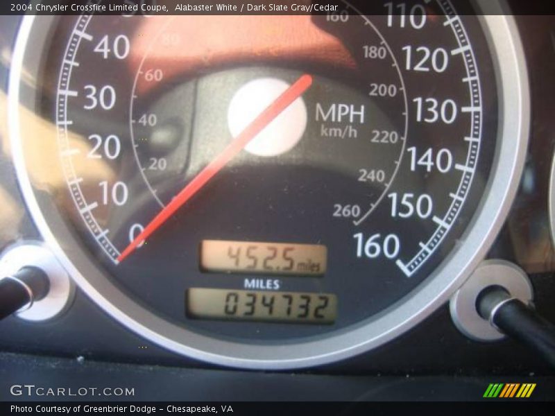Alabaster White / Dark Slate Gray/Cedar 2004 Chrysler Crossfire Limited Coupe