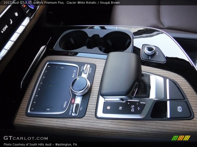 Glacier White Metallic / Nougat Brown 2017 Audi Q7 3.0T quattro Premium Plus
