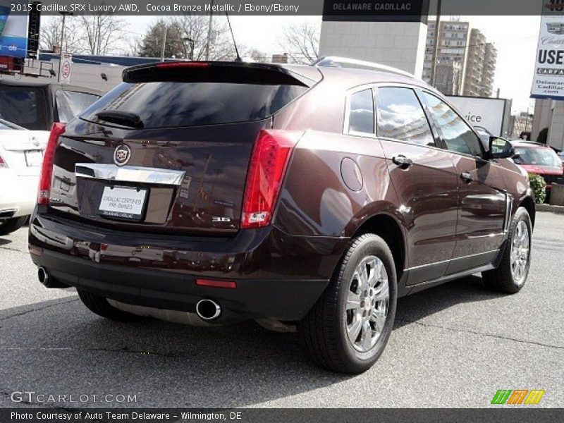 Cocoa Bronze Metallic / Ebony/Ebony 2015 Cadillac SRX Luxury AWD