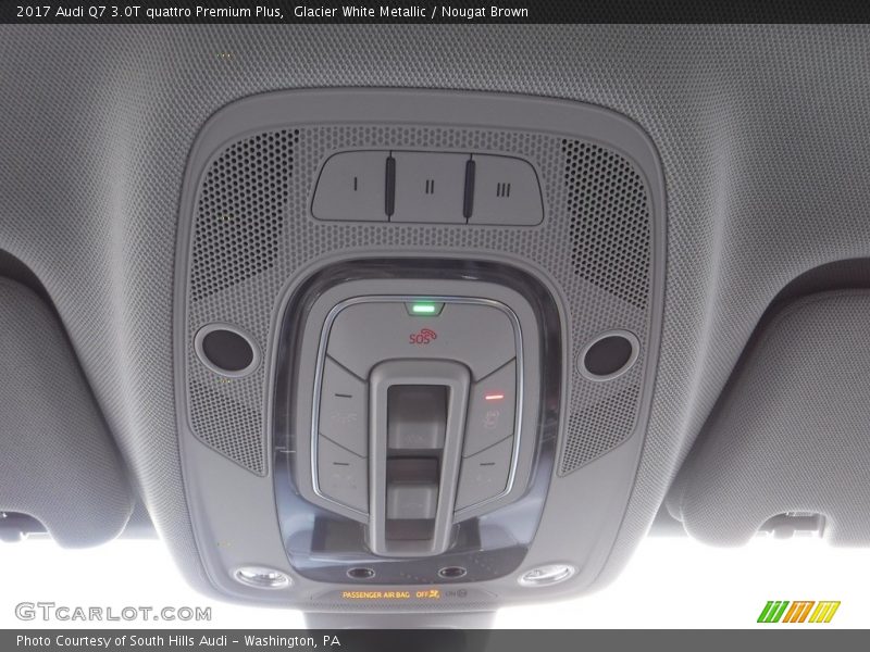 Glacier White Metallic / Nougat Brown 2017 Audi Q7 3.0T quattro Premium Plus