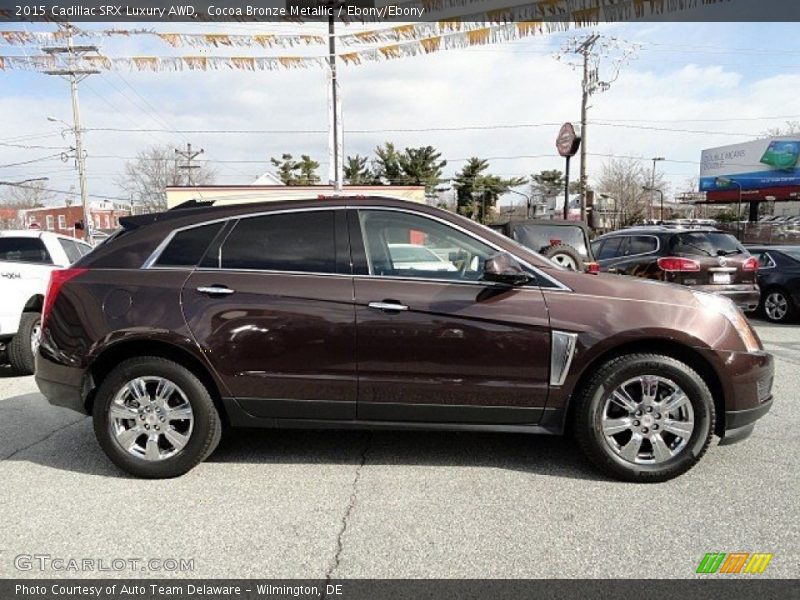 Cocoa Bronze Metallic / Ebony/Ebony 2015 Cadillac SRX Luxury AWD
