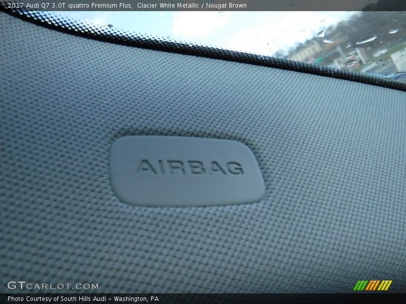 Glacier White Metallic / Nougat Brown 2017 Audi Q7 3.0T quattro Premium Plus