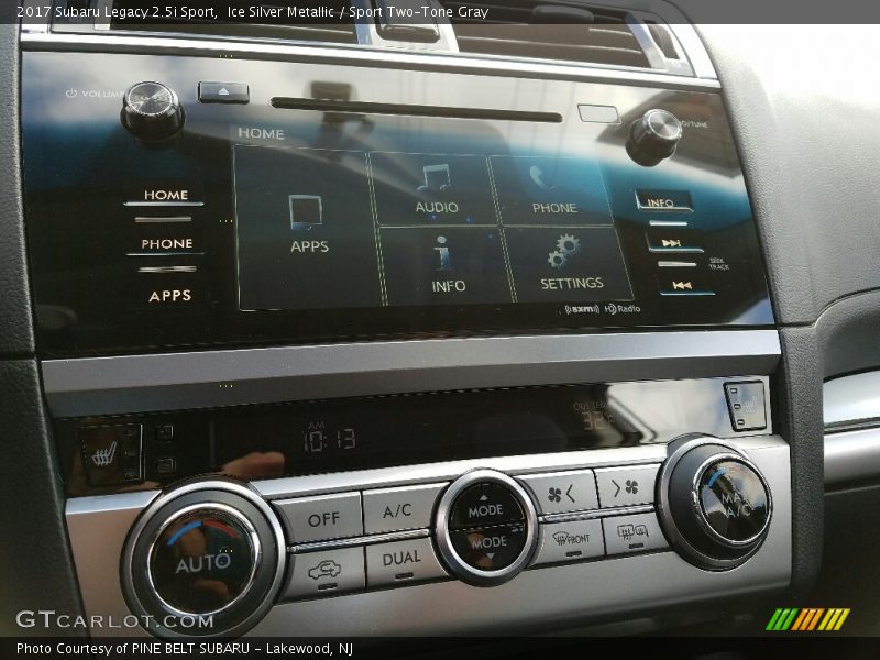 Controls of 2017 Legacy 2.5i Sport