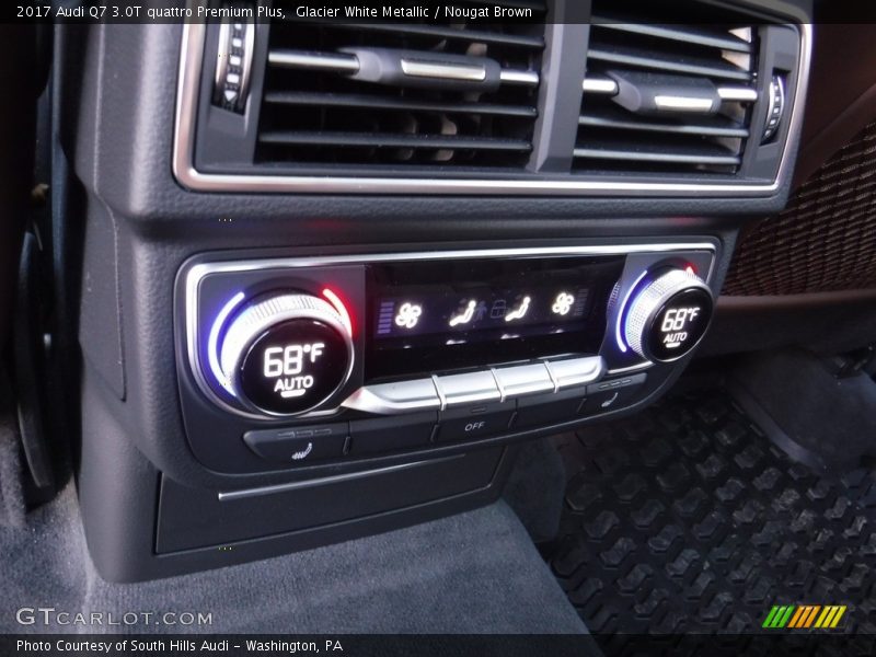 Glacier White Metallic / Nougat Brown 2017 Audi Q7 3.0T quattro Premium Plus