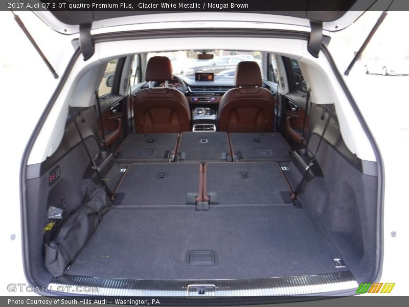 Glacier White Metallic / Nougat Brown 2017 Audi Q7 3.0T quattro Premium Plus