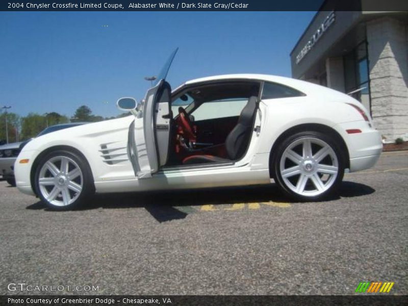 Alabaster White / Dark Slate Gray/Cedar 2004 Chrysler Crossfire Limited Coupe