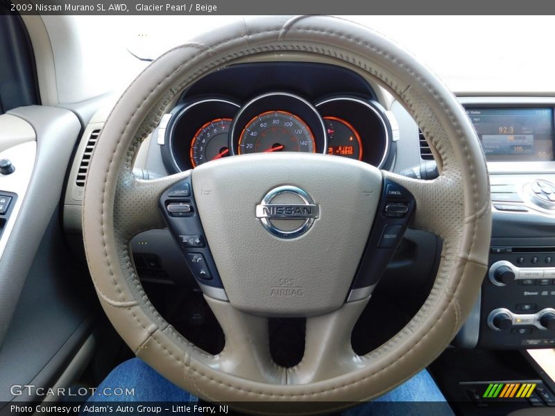 Glacier Pearl / Beige 2009 Nissan Murano SL AWD